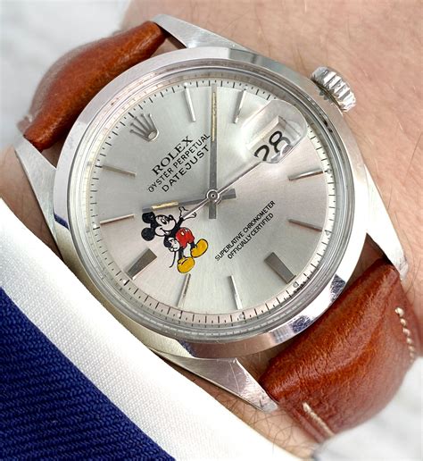 rolex mickey mouse datejust